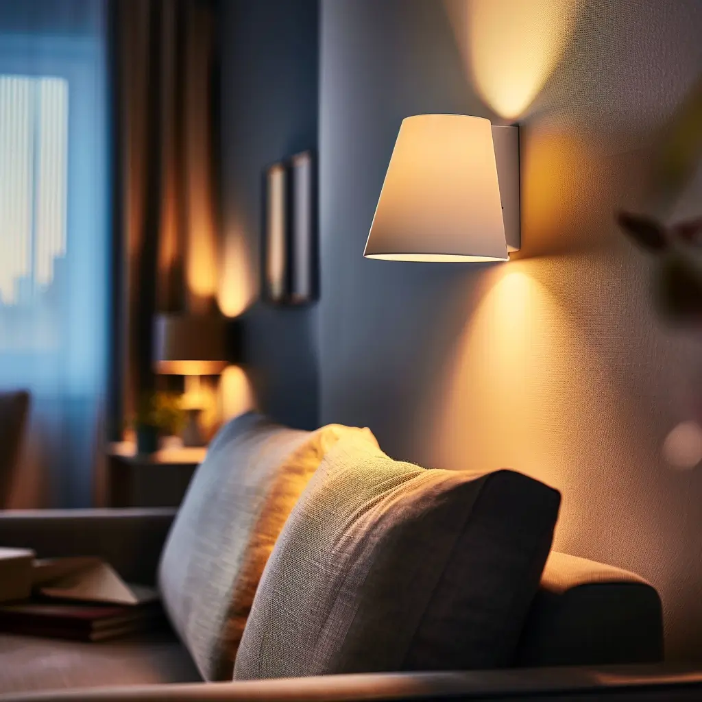 lice a muro elegante in salotto