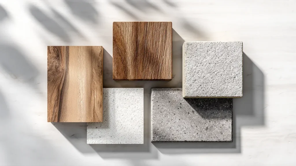 materiali edili campioni di vario tipo