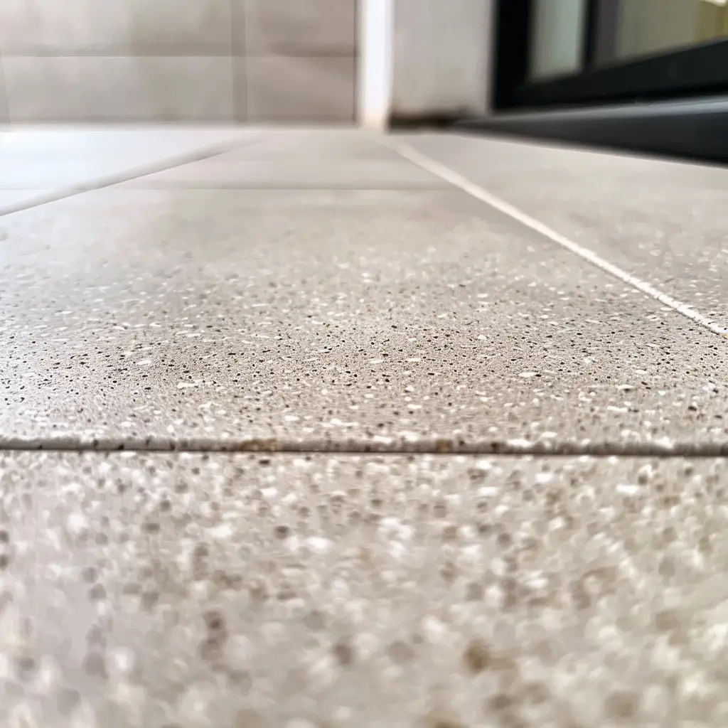 Pavimento in resina per terrazzo con superficie impermeabile dopo il lavaggio